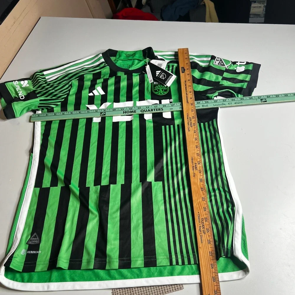 Adidas Austin FC 2023 2024 Authentic Home Jersey HI1836 Mens Large Green Black